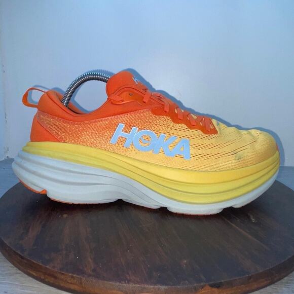 Hoka One One Other - Hoka One One Bondi 8 Mens 9.5 D Shoes Orange Running Sneaker 1123202 PBAY